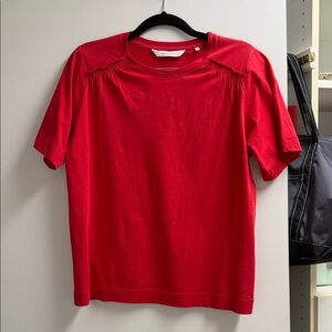 Red T-Shirt with Ruffle